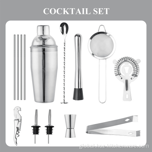 Cocktail Shaker Bartending Tools Bar Valve Shower Mixer Set in Hot Sale Factory